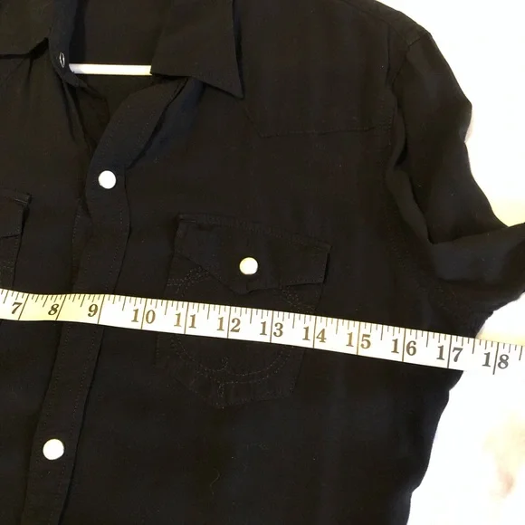 True Religion Black Button Down Shirt - Picture 12 of 15